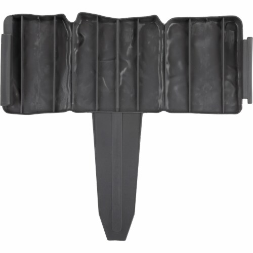 Pure Garden 10 in. x 9 in. x 0.75 in. Gray Trim Decorative Plastic Edging Border Pure Garden 10 in. x 9 in. x 0.75 in. Gray Trim Decorative Plastic Edging Border