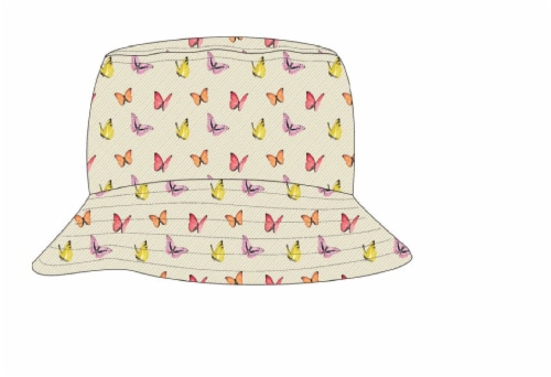 Bioworld Merchandising Butterfly Bucket Hat Perspective: front