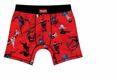 Bioworld Merchandising Men's Spider-Man Boxer Briefs Perspective: front