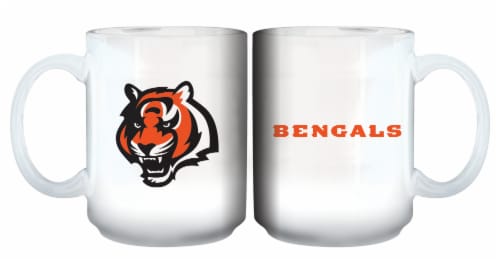 Classic Impressions Cincinnati Bengals White Ceramic Mug Perspective: front