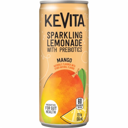 KeVita USDA Organic Probiotic Mango Lemonade Fruit Juice Perspective: front