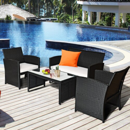 Costway 4 pcs outdoor patio clearance