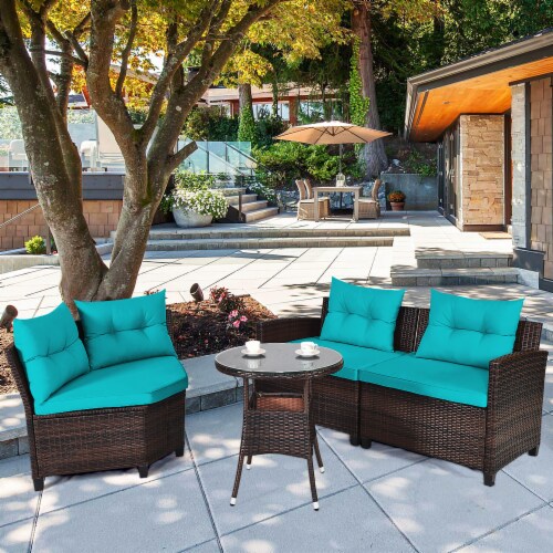 Costway 4 pc rattan patio furniture set best sale