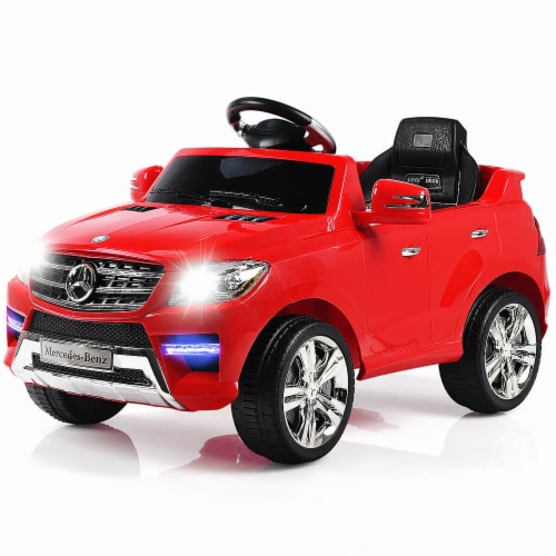 Costway mercedes benz ml350 6v electric kids ride on car licensed mp3 rc remote control top