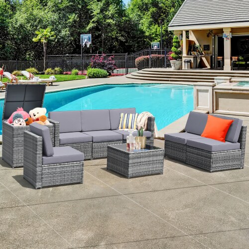 Costway rattan patio furniture set outlet