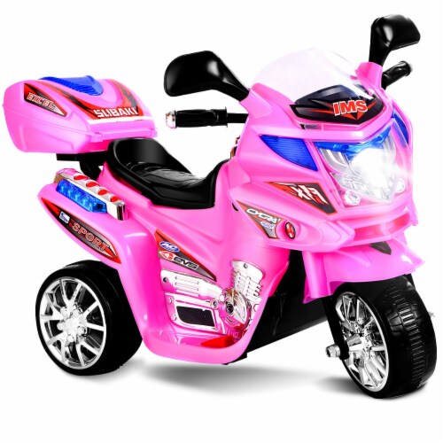 Costway Kids Ride On Motorcycle 3 Wheel 6V Battery Powered Electric Toy Power Bicycle Pink 32 X13 X21 L XW XH Smith s Food and Drug