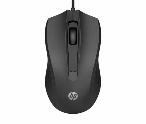 HP 100 Wired Mouse Perspective: front