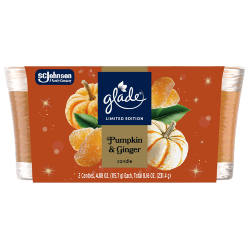 Glade® Limited Edition Small Candle Pumpkin & Ginger Perspective: front