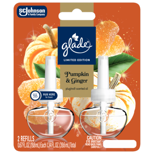 Glade® Plugins® Oil Limited Edition Pumpkin & Ginger Perspective: front