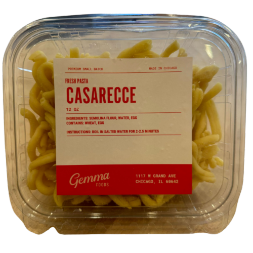 Gemma Foods Fresh Casarecce Pasta Perspective: front