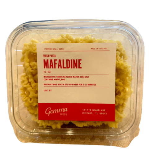 Gemma Foods Fresh Mafaldine Pasta Perspective: front