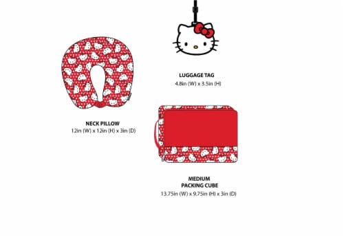 Hello Kitty Travel Accessory Set Perspective: front