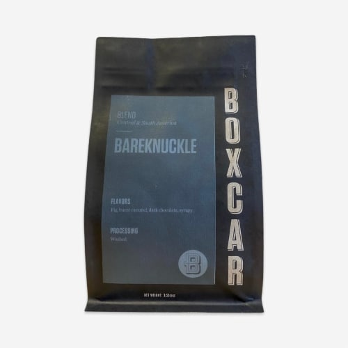 Boxcar Coffee Roasters Bareknuckle Blend Whole Bean Perspective: front