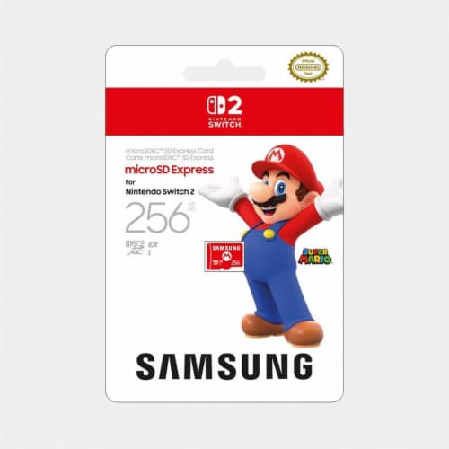 Samsung microSD Express Card – 256GB for Nintendo Switch™ 2 Perspective: front