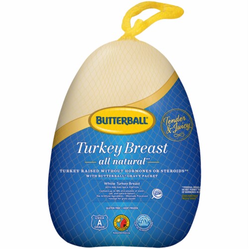 Butterball® Frozen All Natural Whole Turkey Breast (5-9 lb) Perspective: front