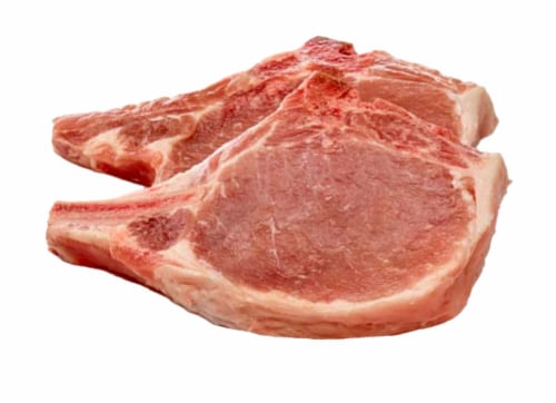Niman Ranch Bone-in Center Cut Pork Loin Chops Perspective: front