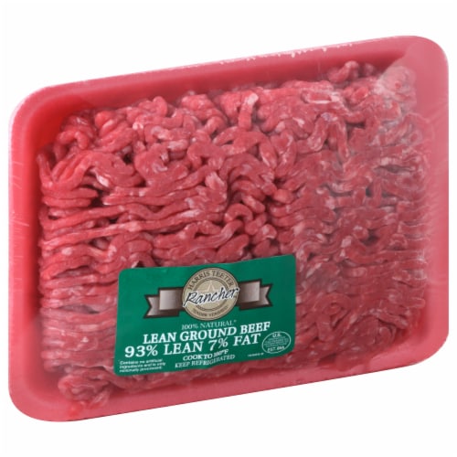 Harris Teeter Lean 93% Ground Beef Perspective: front
