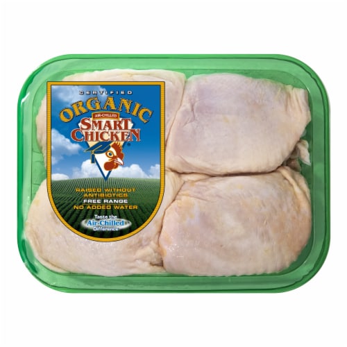 Smart Chicken Organic Fresh Chicken Thighs Perspective: front