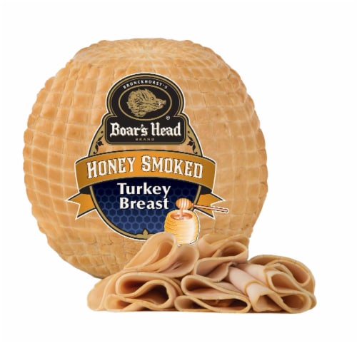 Boar's Head® Honey Smoked Turkey Breast Fresh Sliced Deli Meat Perspective: front
