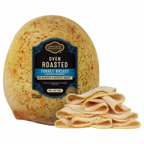 Private Selection™ Oven Roasted Turkey Breast Fresh Sliced Deli Meat Perspective: front