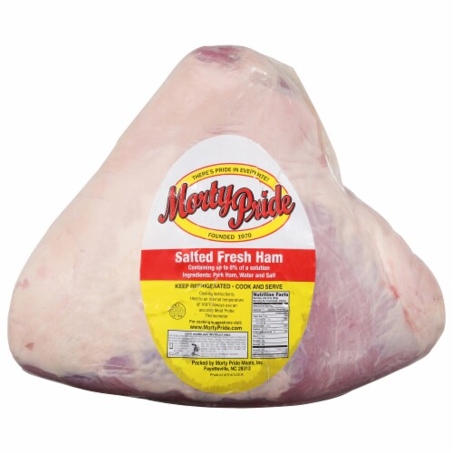 Harris Teeter Reserve Morty Pride Salted Fresh Ham Perspective: front