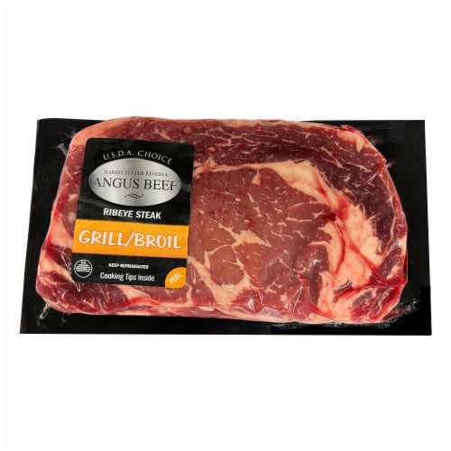Harris Teeter Reserve Angus Beef Ribeye Steak Perspective: front