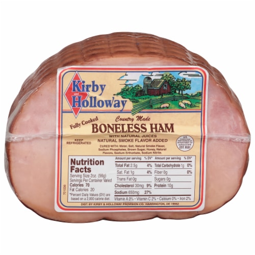 Harris Teeter Reserve Kirby Holloway Fully Cooked Country Made Boneless Ham Perspective: front