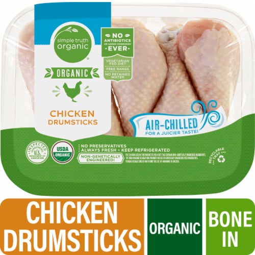 Simple Truth Organic™ Air-Chilled Chicken Drumsticks Perspective: front