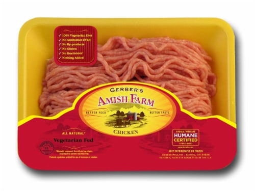 Gerber's Amish Farm Ground Fresh Chicken Perspective: front