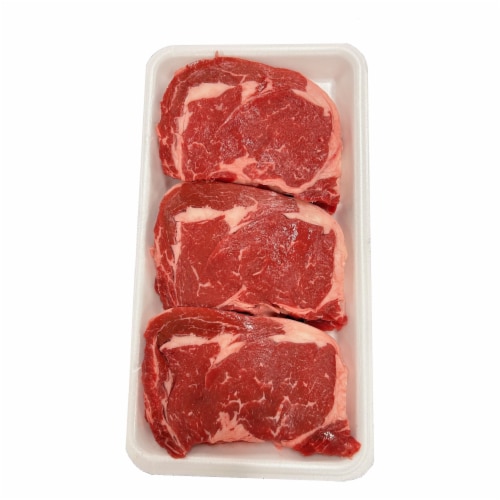 Harris Teeter Beef Ribeye Steak Value Pack Perspective: front