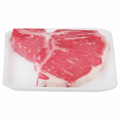 Harris Teeter Rancher Beef Thin Cut T-Bone Steak Perspective: front