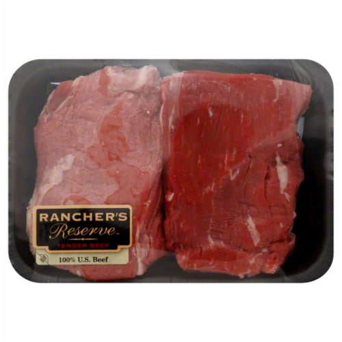 Beef Select Tenderloin Steak (2 per Pack) Perspective: front