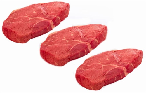 Beef Select Boneless Top Sirloin Steak Value Pack (3 Pack) Perspective: front
