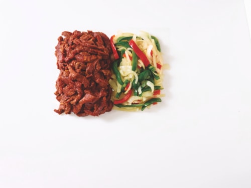 Seasoned Fajita Beef Perspective: front