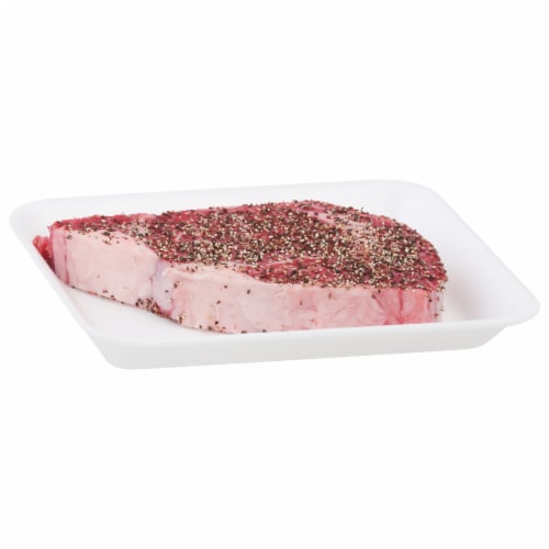 Harris Teeter Reserve Angus Beef Montreal Seasoned Boneless Ribeye Steak Perspective: front