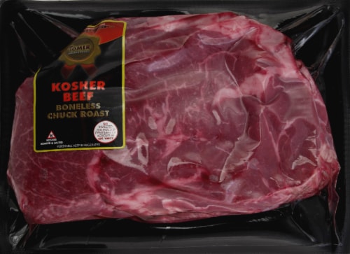 Tomer Kosher Beef Boneless Chuck Roast Perspective: front