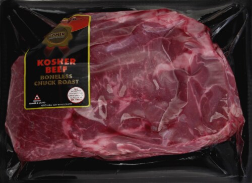 Tomer Kosher Beef Boneless Chuck Roast Perspective: front