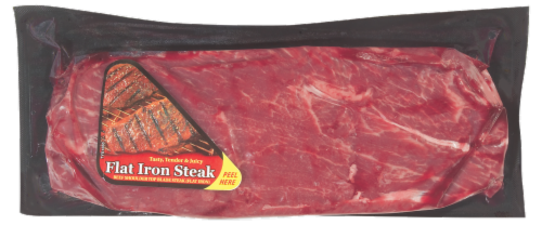 Beef Choice Flat Iron Steak Perspective: front
