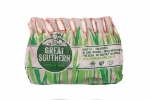 Great Southern Grass Fed Frenched Lamb Rack Perspective: front