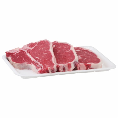 Choice Thin Cut T-Bone Steak Super Value Pack Perspective: front