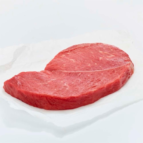 Beef Choice Boneless Round Tip Steak (2 Per Pack) Perspective: front