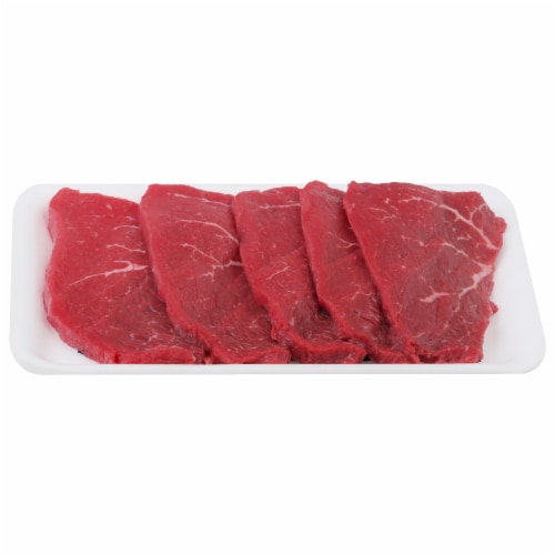 Beef Choice Round Sirloin Tip Steak Thin Sliced (About 3 Steaks per Pack)