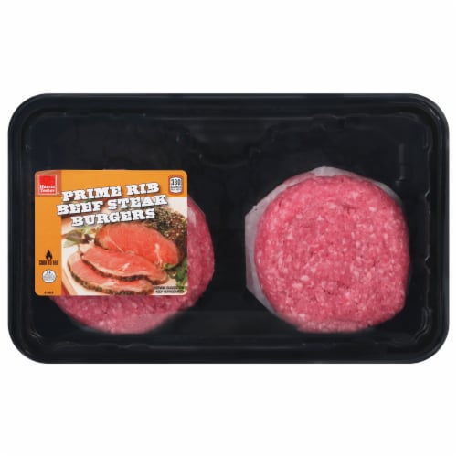 Harris Teeter® 80 Lean Prime Rib Beef Steak Burgers, 1 lb Harris Teeter