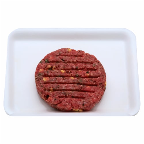Prime Onion & Cheddar Burger Perspective: front
