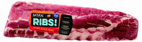Kroger® Natural Pork Back Ribs Perspective: front