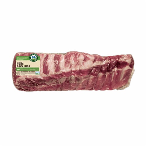 Niman Ranch Pork Back Ribs Perspective: front