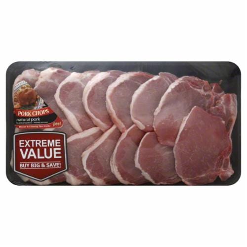 Pork Loin Center Cut Chops : Pork Center Cut Loin Chops Bone In Family Pack 3 0 3 5 Lb Walmart Com Walmart Com / Pork loin chops, seasoned with paprika, sage, thyme and spices then lightly pan fried and served with homemade applesauce.