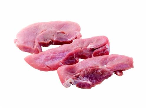 Pork Boneless Sirloin Chops Value Pack (About 5 Chops per Pack) Perspective: front