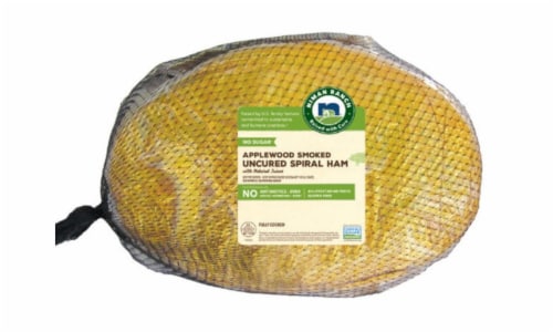 Niman Ranch Applewood Smoked Uncured Spiral Ham Perspective: front