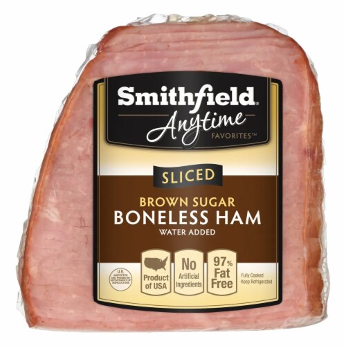 Smithfield® Anytime Favorites™ Sliced Brown Sugar Bonless ham Perspective: front